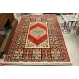 Savin Carpet Pazirik Polyester Rug, 307cms x 201cms