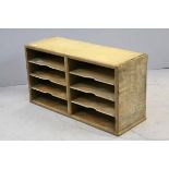 Wooden Table Top Stationery Cabinet with Pigeon Holes