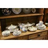 Quantity of Mason's ' Regency ' Pattern Dinner ware including Two Oval Lidded Tureens, Three Jugs,