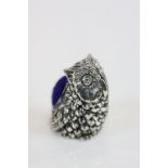 Silver Owl Pincushion