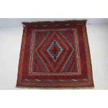 Hand Knotted Gazak Rug, 115cms x 112cms