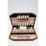 1930's James Ryals & Co Ltd of Sheffield Silver Plated Canteen of Cutlery, 6 Place Setting (24