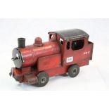 Vintage Tri-ang Red Tin Plate Locomotive / Train, 44cms long
