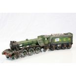 Tin Plate Model of Locomotive / Steam Train with Tender ' Flying Scotsman ', approx. 65cms long