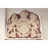 Large Fibreglass mould for the Queen's Coat of Arms, approx 118cm diameter