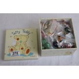 Box of vintage costume jewellery earrings, to include clip ons and pierced ear fittings
