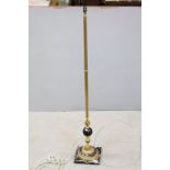 Gilt Brass Standard Lamp with Marble Base