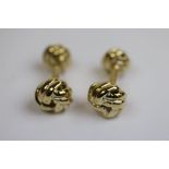 Pair of Gold Plated Cufflinks in the form of Knots