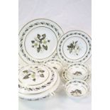 Collection of Royal Worcester dinnerware in "Bernia" pattern, to include Tureens, serving plates,