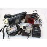 Ilford Sportsman Camera in Case, Four further Cameras, Sony Walkman Cassette Recorder and Radio