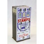Vintage American Enamel fronted Postage Stamps machine by "Shipman MFG Co Los Angeles", measures