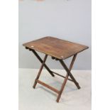Victorian Mahogany Folding Table, 80cms x 54cms x 69cms high