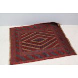 Hand Knotted Gazak Rug, 115cms x 108cms