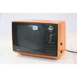 Retro Orange Cased Portable Television