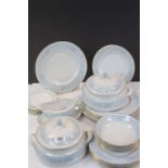 Royal Doulton ' Hampton Court ' Part Dinner Service comprising Two Lidded Tureens, Oval Meat