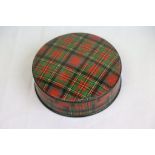 Tartanware Prince Charlie Circular Box, 7cms diameter