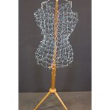 Wire Female Dress Makers Mannequin on Stand
