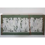 Vintage Wedgwood Porcelain Plaque decorated with Classical Figures (a/f)