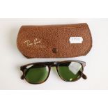 Pair of vintage Ray-Ban 'Gatsby' sunglasses, tortoiseshell style frames, BL stamped to lenses,