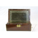 19th century Rosewood Writing Slope with fitted interior