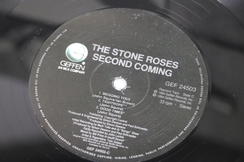 Vinyl - Two original The Stone Roses LPs to include self titled ORE LP502 and Second Coming GEF - Image 5 of 11