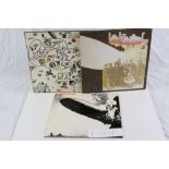 Vinyl - Three Led Zeppelin LPs to include One 588171 red/maroon label with Warner Brothers credit,
