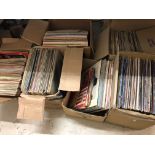 Vinyl - Large collection of LPs, 12" singles and 10" records (7 boxes)