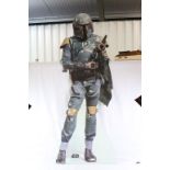Star Wars Autograph - life size cardboard cinema promotion Boba Fett display stand, signed to the