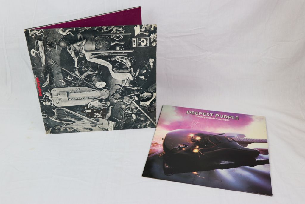 Vinyl - Two Deep Purple LPs to include self titled SHVL759 early copy with no EMI to label,