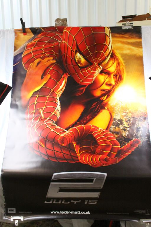 Group of large cinema movie posters to include Spiderman 2, The Magic Roundabout, The Day After - Image 2 of 2
