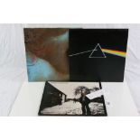 Vinyl - Pink Floyd and David Gilmore LPs to include Dark Side of the Moon (two sides of the gatefold