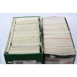 Over 1000 Postcards in two boxes covering a variety of subjects to include; Topographical, Art Fauna