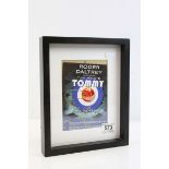 Music autograph - Roger Daltrey signed The Who Tommy flyer, framed and glazed