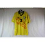 Football autographs - Brazil 1994 football shirt signed by Ronaldo and one other