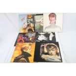 Vinyl - David Bowie - Collection of 9 LP's to include Aladdin Sane (RCA RS 1001) glossy orange label
