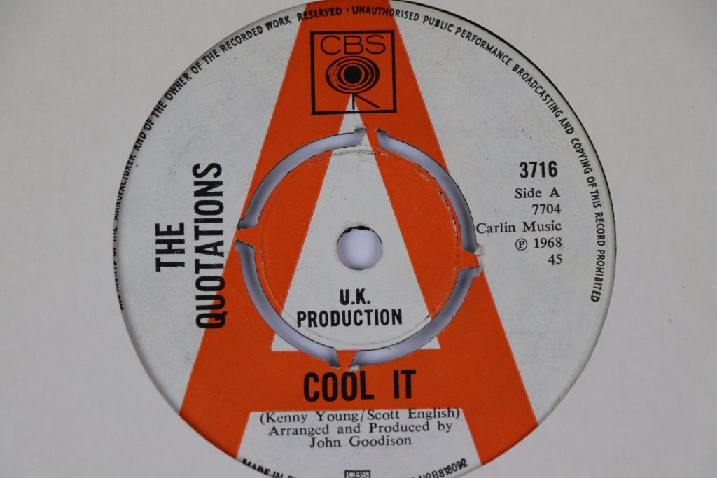 Vinyl - The Quotations - Cool It (CBS 3716) 1968 demo copy. Sleeve is white cardboard. Vinyl VG+ - Image 2 of 3
