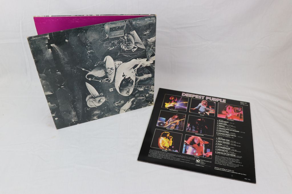 Vinyl - Two Deep Purple LPs to include self titled SHVL759 early copy with no EMI to label, - Image 4 of 4