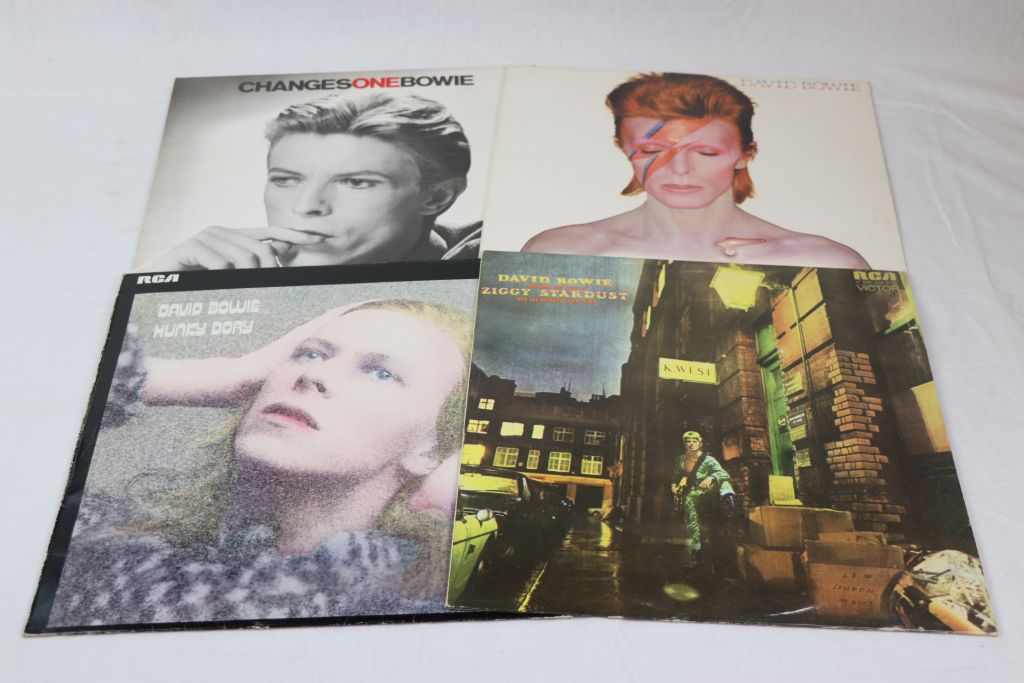 Vinyl - Collection of four David Bowie lps to include Ziggy Stardust (SF 8287), RCA Orange labels,