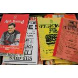 Football programmes - Swindon Town FC, a collection of approx 220 homes and aways, 1970s onwards,