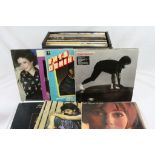 Vinyl - Over 100 Rock and Pop LPs in three vintage cases to include Paul McCartney, Supertramp,