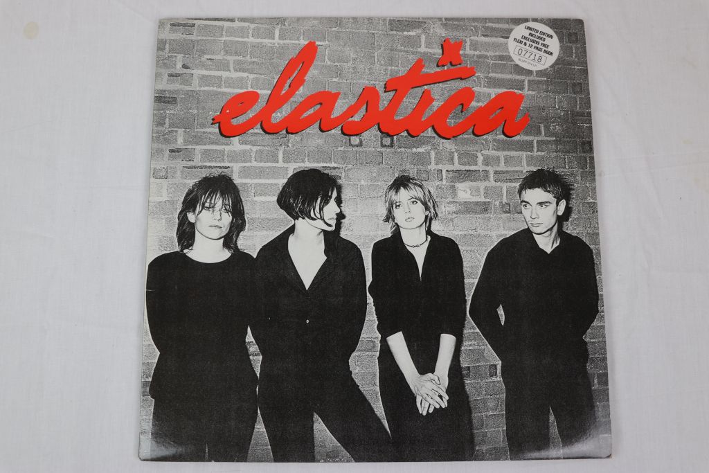 Vinyl - Elastica self titled ltd edn (no. 7718) LP flexi disc and booklet, vinyl excellent, sleeve