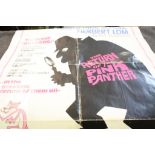 Film Poster - The Return of the Pink Panther starring Peter Sellers movie poster, folded, 41 x 20"