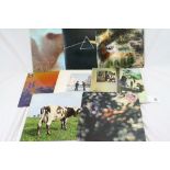 Vinyl - Pink Floyd - 8 LP's to include A Saucerful Of Secrets (SCX 6258), Dark Side Of The Moon (