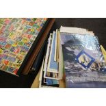 Collection of stamps to include 2 x stamp albums and a stock book with a quantity of world stamps,