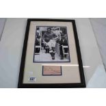 Football autograph - Dixie Dean,a framed and glazed photo with a separate signature taken from an