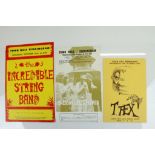 Music Memorabilia - Three Birmingham Town Hall flyers from the 1970's featuring T-Rex, Emerson