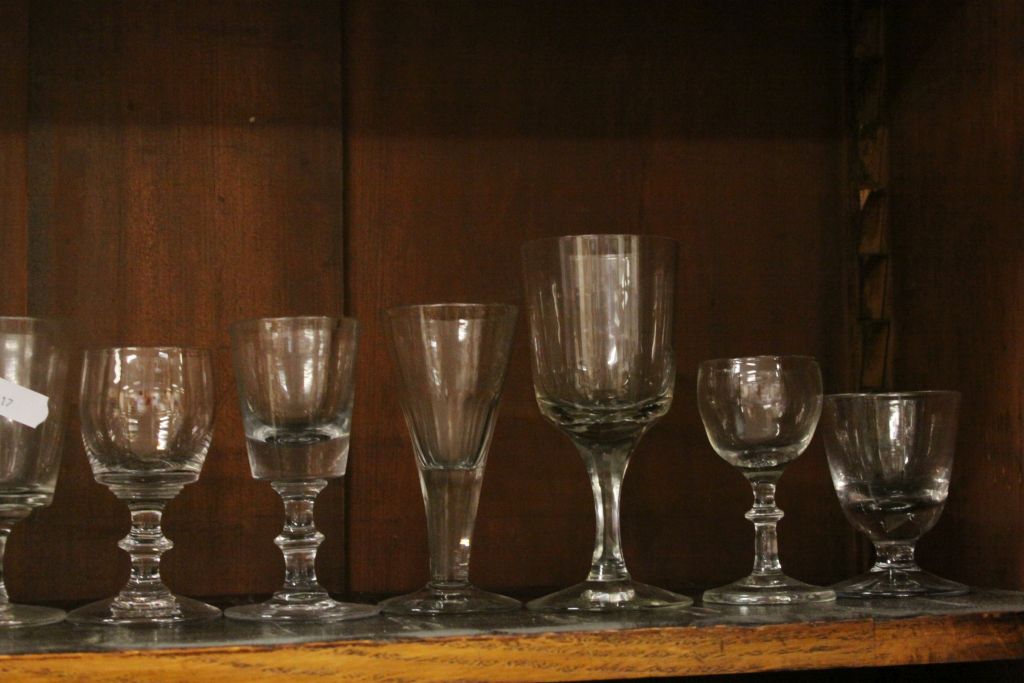 Collection of Twelve mainly 19th century Drinking Glasses plus a Glass Measure - Image 4 of 4