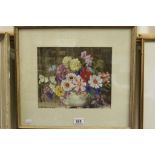 C P Shilton, Still Life Painting of Flowers, signed