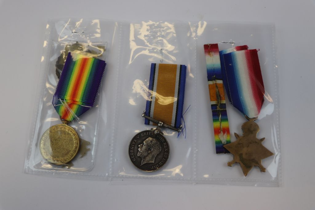 A Full Size British World War One / WW1 Medal Trio To Include The 1914-1915 Star Medal, The - Image 7 of 7