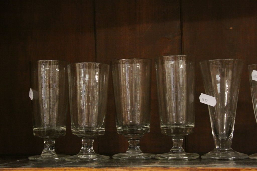 Collection of Twelve mainly 19th century Drinking Glasses plus a Glass Measure - Image 2 of 4